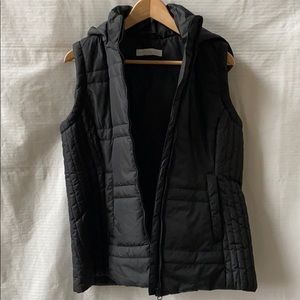 New York & Co Ladies Vest Jacket with hood Size: M